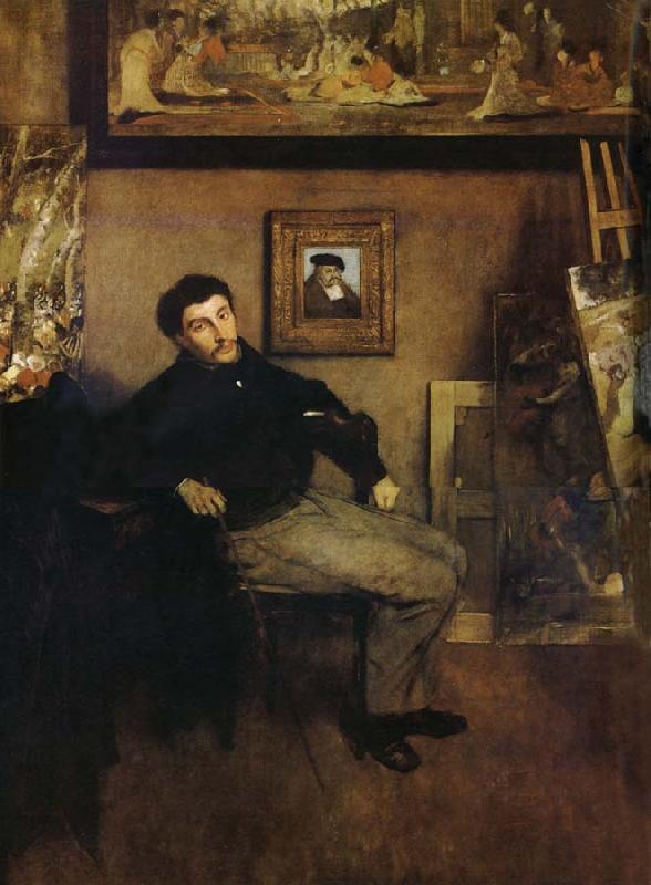 Edgar Degas The Man in the studio